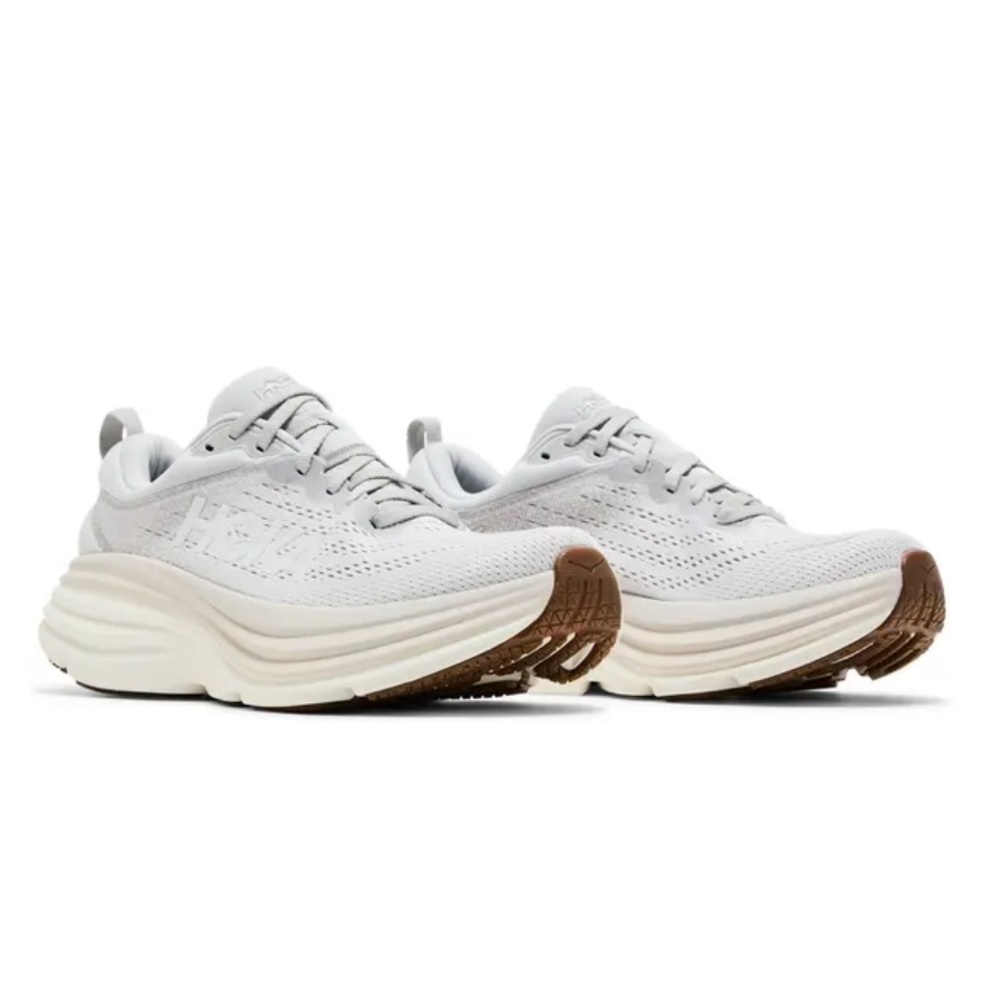 HOKA Bondi 8 Running Shoes In Nimbus Cloud / Lunar Rock